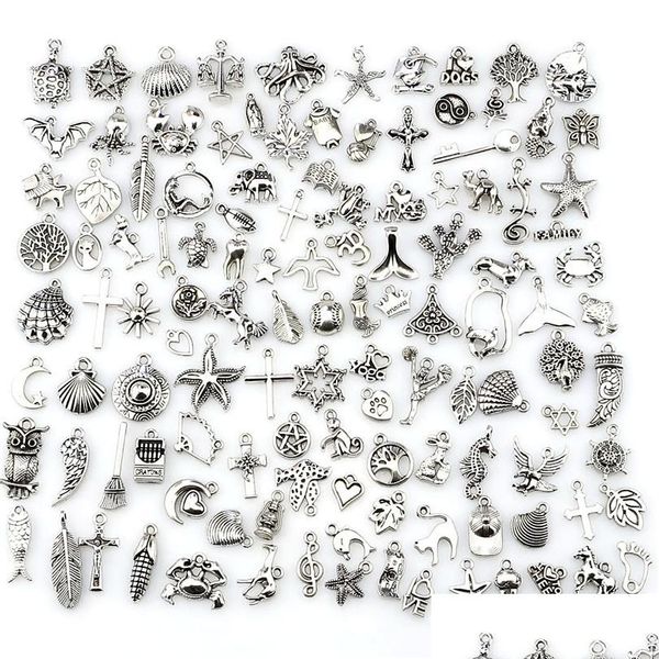 Charms Mix Charms 120pcs Vintage Antik