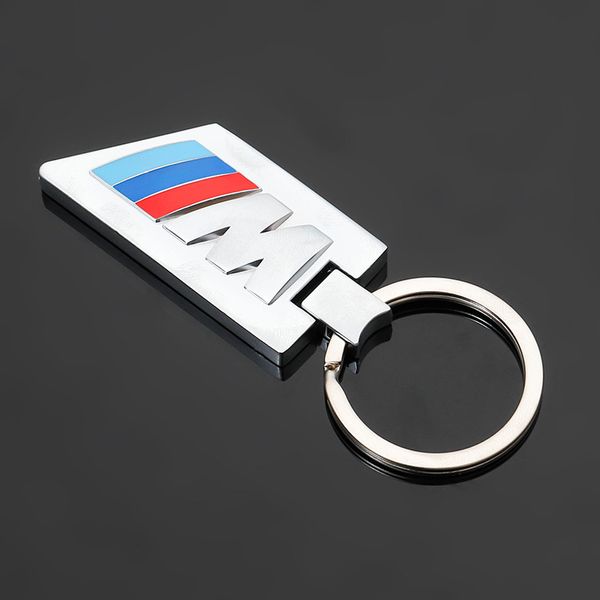 Für BMW M Sport Auto Schlüsselanhänger Schlüsselanhänger Halter dreifarbig bis E46 E39 E60 E90 F10 F30 E36 X5 Sport modifiziertes Logo Schlüsselanhänger