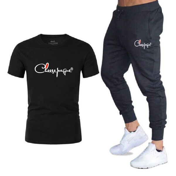 Summer Men Running Sets Set da pista per uomini Maglie da calcio Maglie a maniche corte Shorts Shorts Sorts Sump Sports Sump Set Brand Logo Print