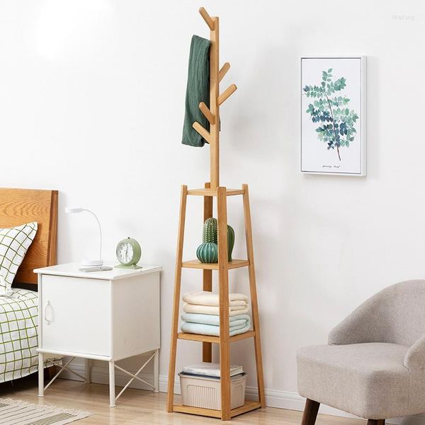 Kleidung Lagerung Massivholz Mantel Rack Kleiderbügel Boden Wohnzimmer Schlafzimmer Kinder Kreative Kleidung Hut