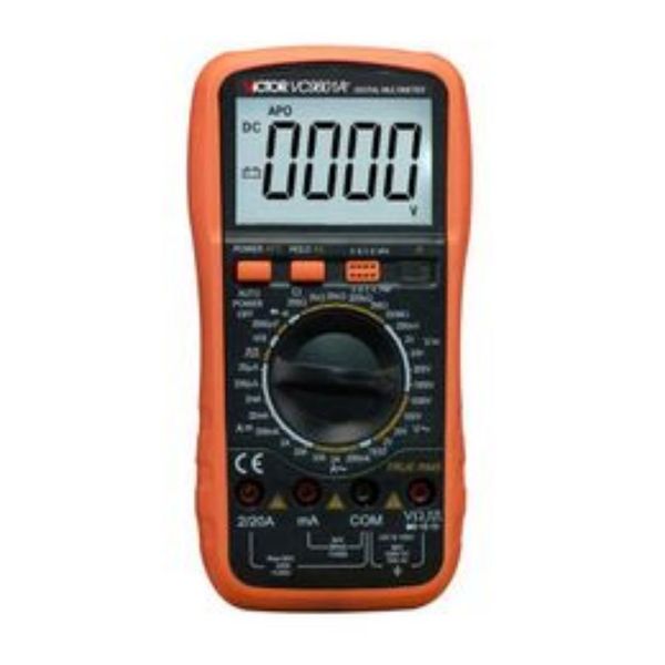 Victor VC9801A цифровой мультиметровый Multimeter True RMS DMM AC сопротивление емкости DIOD DioD Transistor Ammeter Вольтметер ЖК -дисплей подсветка