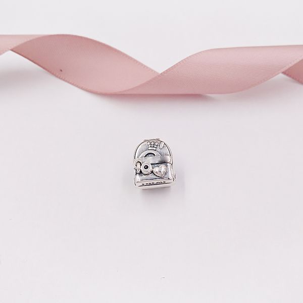 Ciondoli per borse per valigie in argento sterling 925 adatto per collana di bracciali gioielli stile Pandora europeo AnnaJewel