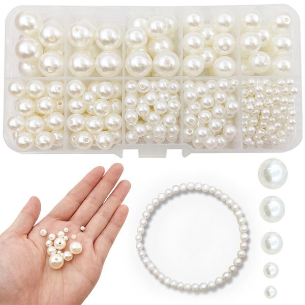 ABS-Perlen für Schlüsselanhänger, Halskette, Armband, Ohrringe, Schmuckherstellung, Zubehör, Zubehör, Weihnachtsgeschenk, Großhandel