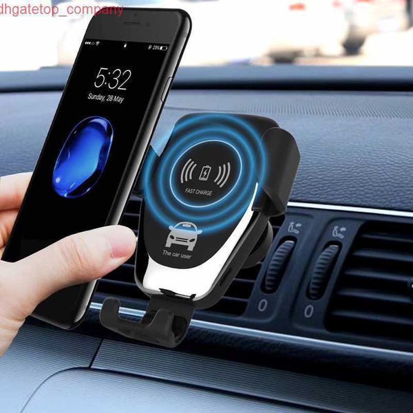 Supporto per supporto per auto caricabatterie rapido wireless QI da 10 W per iPhone XS Max Samsung S9 per Xiaomi MIX 2S Huawei Mate 20 Pro Mate 20 RS