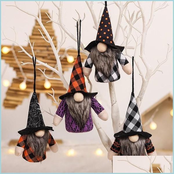 Altre forniture per feste festive Forniture per feste Halloween Gnomo luminoso Ornamenti per bambole per albero Regali di Natale Puntelli Atmosfera festosa H Dhhvb