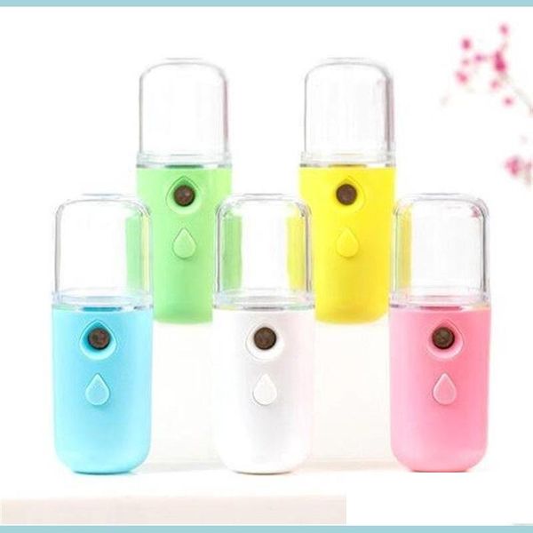Altri articoli vari per la casa Bottiglie spray nanometriche Serbatoio da 30 ml Usb Batteria da 250 mAh Strumento per l'approvvigionamento idrico dell'umidità del viso Mini donne Tenere Dhjam