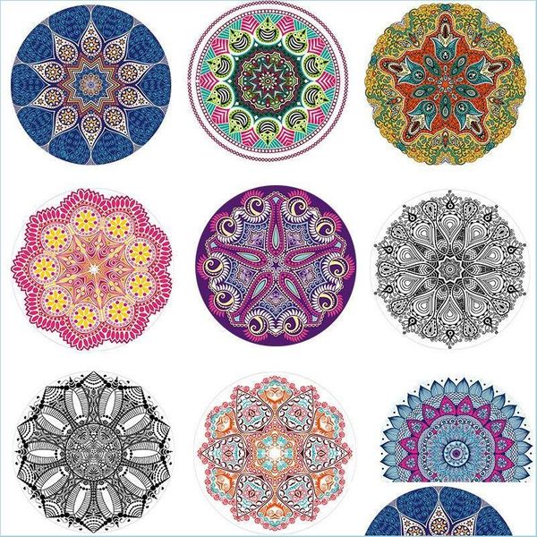 Handtuch Mandara Blume Strandtuch Löwenzahn Form Sonnenblende Schal für Dame Colorf 3D-Druck Yoga-Matte Wandbehang Tapisserie Mode DHSLI