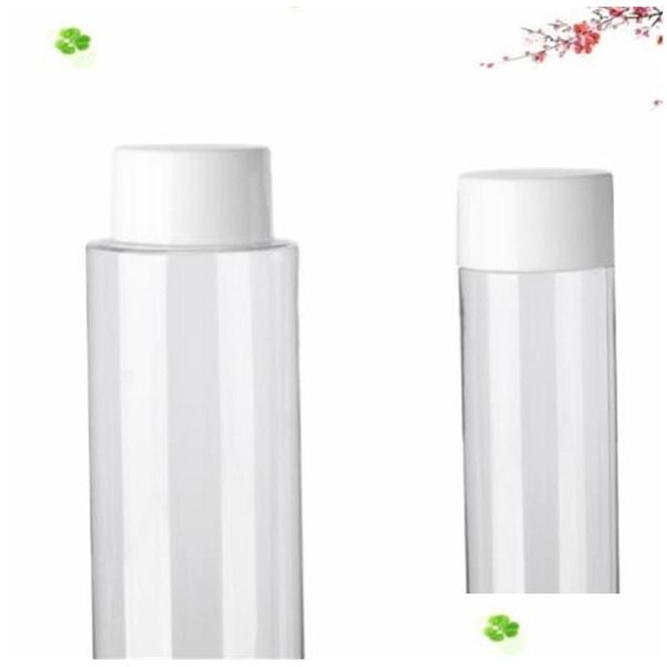 Garrafas de armazenamento frascos 80 100 150 ml garrafa de cosméticos mulheres portáteis contêineres plásticos transparentes white ers jar jar rodada 1 23jh g2 gota dhbcy