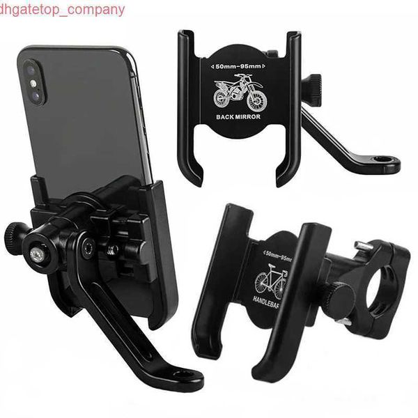 Auto Aluminium Legierung Motorrad Fahrrad Telefon Halter Fahrrad GPS Halterung Clip Unterstützung Moto Mirro Lenker Halterung Für Xiaomi iPhone