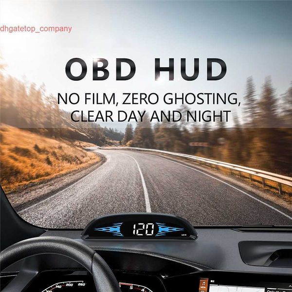 OBD2 B2 GPS HUD Heads Up Display Tachimetro per auto Smart Digital Alarm Reminder Meter Accessori per elettronica per auto per tutte le auto