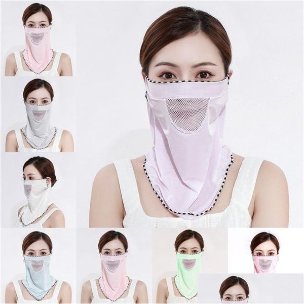 Maschere di design Ventilazione Respiratore protettivo Collo Proteggi Mascarilla Antipolvere Earloop Visiera lavabile pieghevole Dhgarden Dhtz1