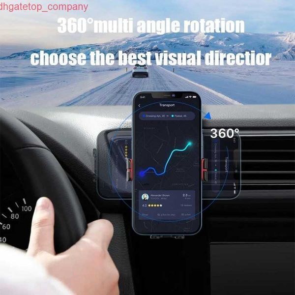 Auto 15W Qi Telefon Halter Auto Ständer Elektrische Verriegelung Stabile Auto Telefon Halter Drahtlose Ladegerät Vent Dashboard Montieren telefon Stehen