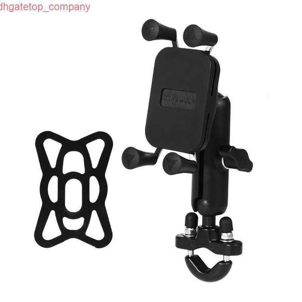 Araba Universal Motosiklet Cep Telefonu Tutucu Şarj Cihazı Alüminyum Bisiklet Telefon Stand GPS Mount Bracket Desteği 4-6.5inch iPhone akıllı telefon