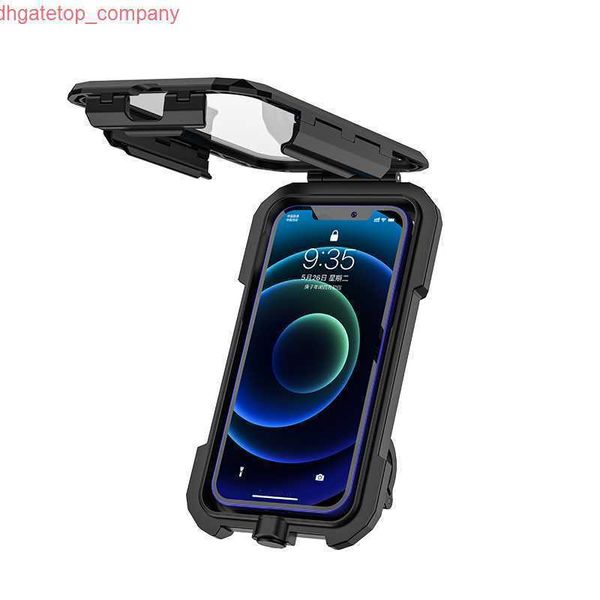 Auto Einstellbare Wasserdichte Fall Fahrrad Telefon Halter Universal Fahrrad Motorrad Lenker Rückspiegel Unterstützung 4,7-6,8 