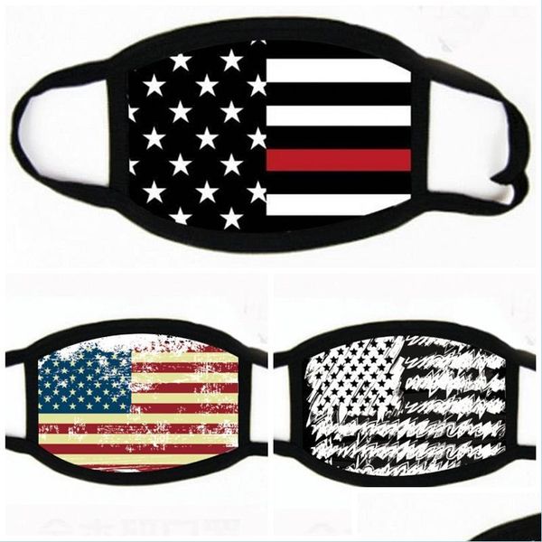Designer Masches USA Presidente elettorale Maschere Mascherine America Nation Flag Design Trump Face Mask Respiratori traspiranti Mens Dhlkq