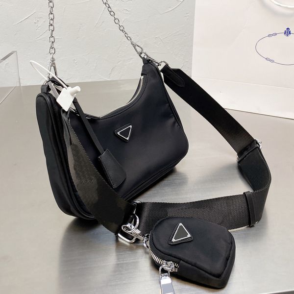 Tasarımcılar çanta çanta hobo çapraz vücut satışı 3 parçalı erkek kadın lüksler cüzdanlar bayan çanta omuz kılıfları moda cüzdan çantası