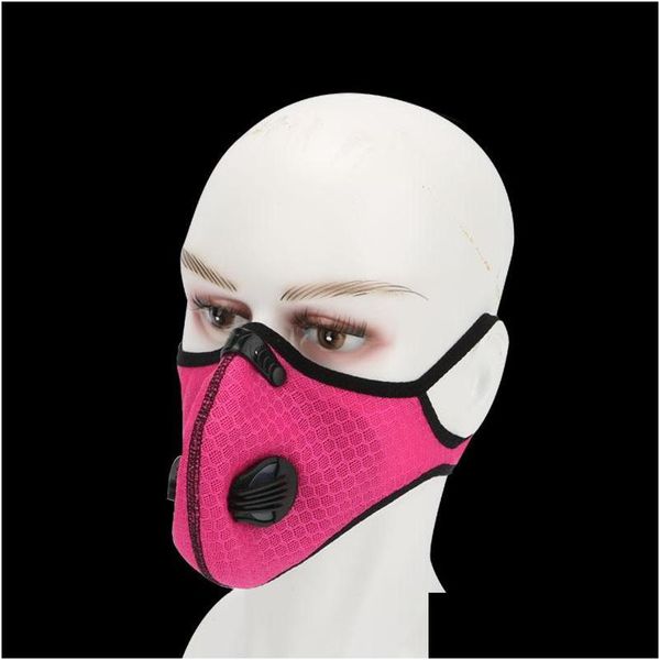 Designer-Masken Reiten Schutzgesichtsmaske Mti Farben 5 Schichten Filter austauschbare Filter Fahrten Masken Staub wasserdichte Atemschutzmaske 6 2 Dhgtc