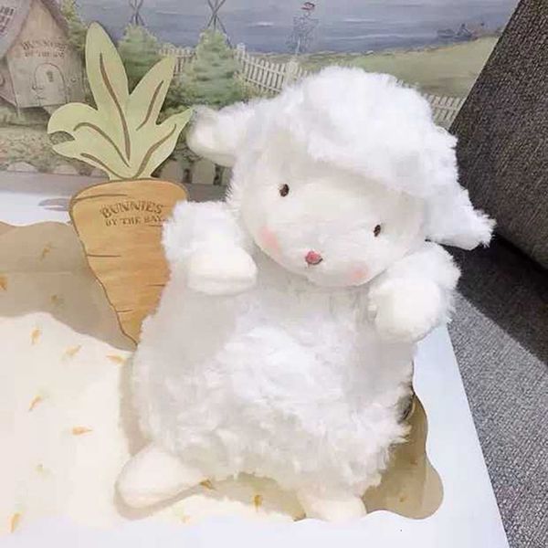 Bambole di peluche Bambini Soft White Sheep Baby Cute Animal Girls Bambola di pezza Home Toys Sleeping Mate 221125