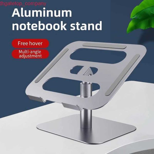 Araba dizüstü bilgisayar yükseltici standı açısı ayarlanabilir yükseklik 360 Dönen alüminyum ergonomik bilgisayar defter standı MacBook Pro Air için