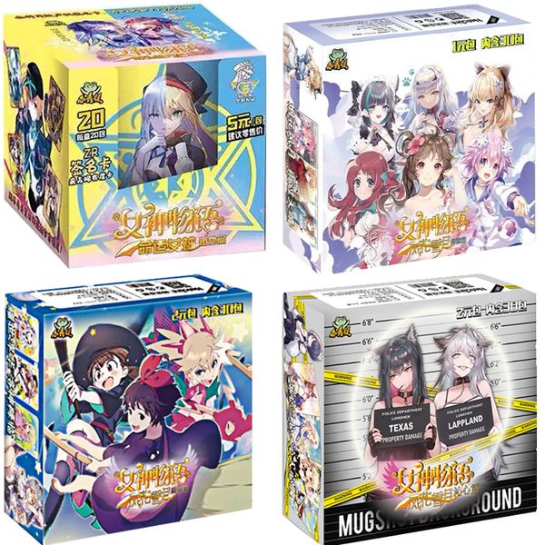 Jogos de cartas Goddess Story Collection Cards Conjunto completo PR Anime Board Game TCG CCG Lovely Girl Table Toys 221125