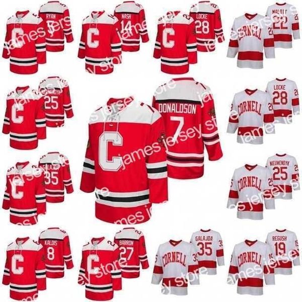 O h￳quei da faculdade usa Nik1 Cornell Big Red NCAA College Hockey Jersey Cam Donaldson Matthew Galajda Brenden Locke Joe Nieuwendyk Michael Regush MacDonald Max