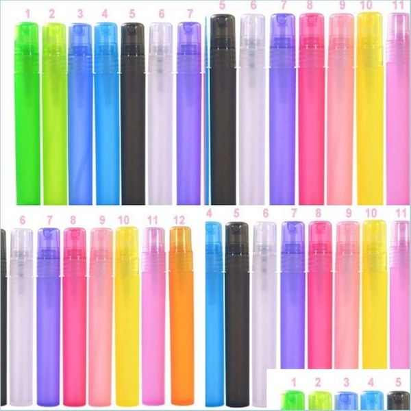 Verpackungsflaschen, 10 ml, Alkohol, Taschenunterverpackung, Sprühflaschen, leicht zu transportieren, Kunststoff, Pers-Stift, satte Farbe, klein pro Flasche, niedlich, 0 73 Wn Dhux5