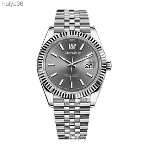 Механические автоматические часы Top V для мужчин, большая лупа Datejust, мм, нержавеющая сталь, сапфир, твердая застежка, президентские мужские часы, мужские часы Huiya s es