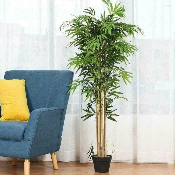 Fiori decorativi 12 pezzi bambù artificiale affascinante plastica ecologica fantastica simulazione di arredamento per tavolo