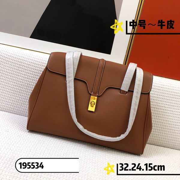 5A Handtaschen Designer Taschen Herren Damen die Tragetaschen Luxus Schulter Reisetasche Kalbsleder Metall Drehverschluss Weiche Innenfächer Große Kapazität