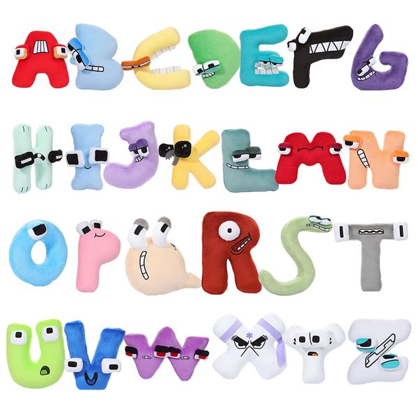 Hersteller verkaufen im Großhandel 20 cm große Alphabet Lore-Buchstabenlegenden-Plüschtiere für aufschlussreiche Bildungspuppen für Kinder