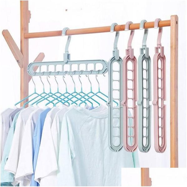 Cabides racks cor de cor s￳lida mtifuncional cabide dobr￡vel stand stand rack rack antiskid srying closet organize dhgarden dhvnd