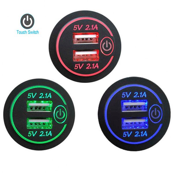 4.2a Dual Usb Fast Charger Socket Powerlet com soquete de carregador à prova d'água para carro de moto para barcos marítimos para carros marítimos