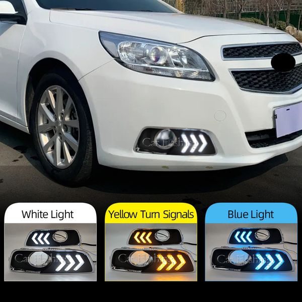 2pcs LED DRL Daytime Running Light für Chevrolet Malibu 2011 2013 2014 2015 Auto Styling mit Nebelscheinloch drehen Licht