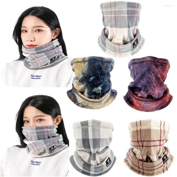 Bandane Donna Uomo Scaldacollo termico Snood Sciarpa invernale Cappuccio Tubo in pile Sci Moto Ispessimento Antivento Copertura calda