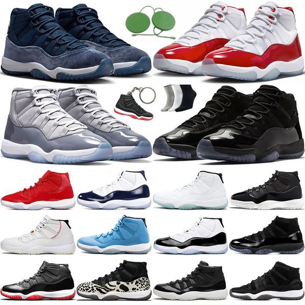 jumpman retro 11 11s Basketball shoes Midnight Navy Cherry Cool Grey Space jam Cap and Gown Gamma blue Jubilee Concord Mens womens sneakers sports trainers