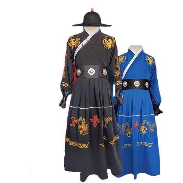 Dinastia Ming Abbigliamento etnico Film TV Costume antico Maschile Pesce volante Guardie reali Vestito Pitone Abito Guerriero Hanfu Performance Wear