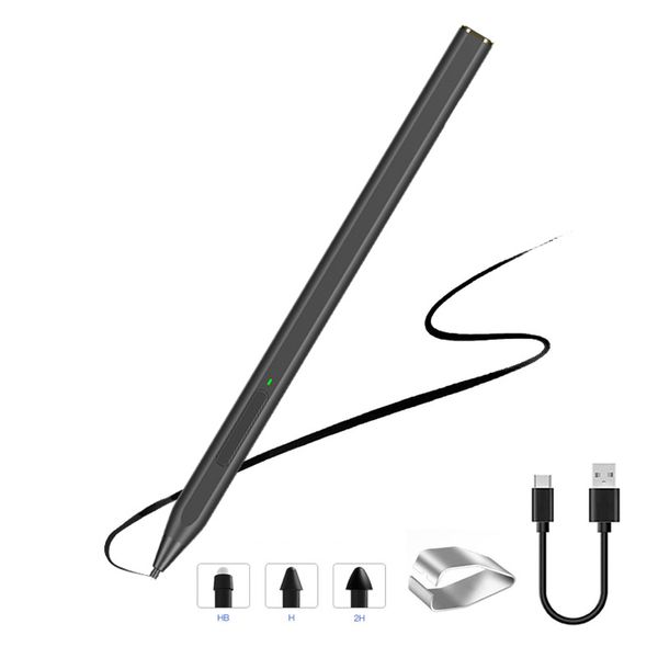 4096 Sensibilidade à pressão Touch Pencil Stylus Pen para Microsoft Surface Pro X 8 7 6 5 4 3 Laptop Book Studio Surface 3 Go Go2 Go3 Palm Rejection Tablet Stylus Pens