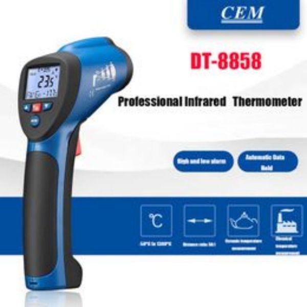 CEM DT-8858 DT-8859 Termometro a infrarossi ad alta temperatura industriale-Induzione laser Termometro a punto di induzione laser-Pistola