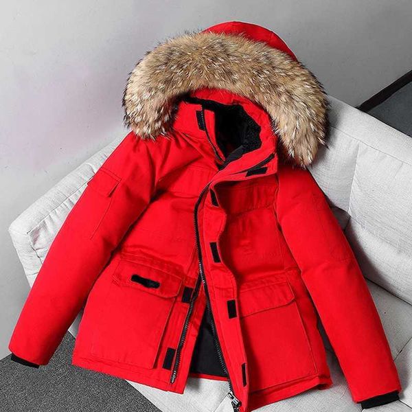 Designer Down Jackes Canadian Fashion Brand Coat Great Pocket Collar Termal femmina Autunno e inverno Gooses Abbigliamento per coppia antivento