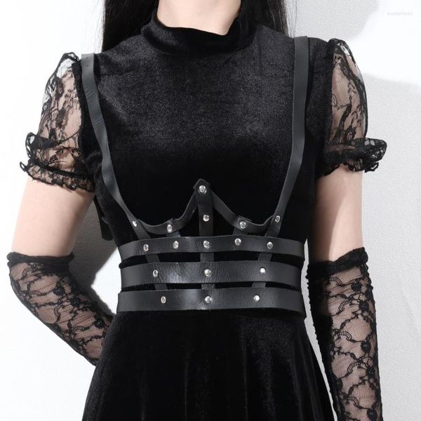 Gürtel Frauen Harness Gürtel Bondage Käfig Sexy Unterwäsche Hosenträger Punk Leder Frau Dessous Riemen Strumpfbänder Schwert