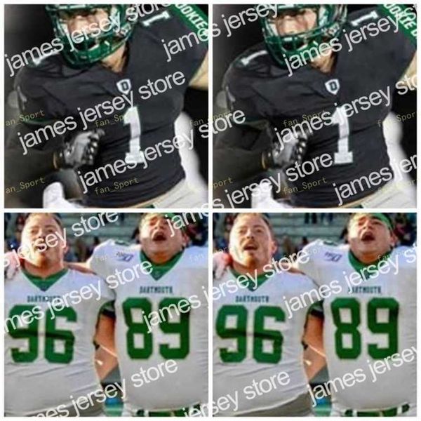 American College Football Wear Nik1 NCAA College Jerseys Dartmouth Big Green 1 Hunter Hagdorn 12 Derek Kyler 13 Jared Gerbino 31 Caylin Parker 42 Connor Rempel Custom