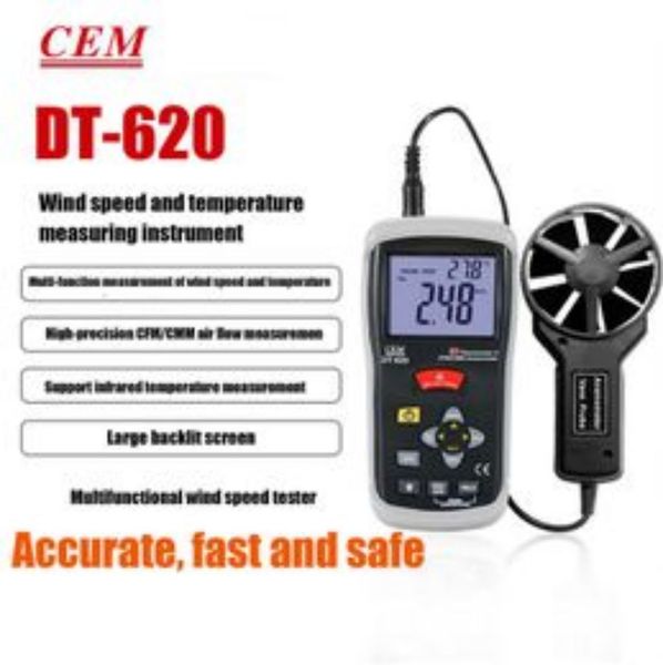 CEM Digital Professional Anemômetro Backlight Speed ​​Wind Direction Industrial DT-82 DT-618 DT-619 DT-620 DT-8893 DT-8894 DT-8880