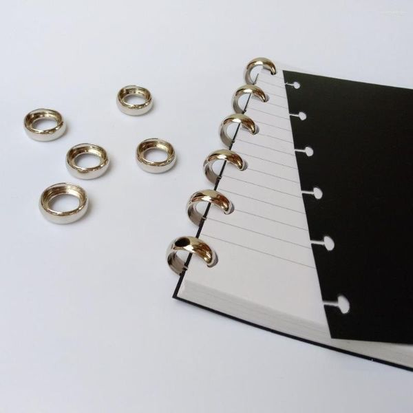 Yiwi chega 18 mm de diâmetro externo anel de ligação de disco de metal para o Planejador de Happy Planner notebook ligado ao disco