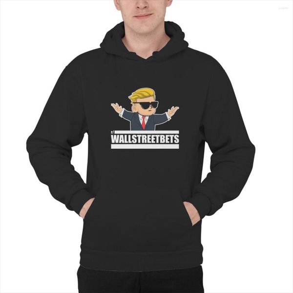 Hoodies masculino Hoodie Reddit WallStreetbets Day Trader Opções do mercado de ações do mercado de ações Casais que combinam com capuz de hip-hop de grandes dimensões roupas 41214