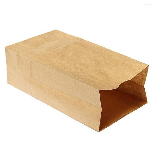 Embalagem de presente 10 pçs Marrom Sacos de papel Kraft Embalagem de doces de casamento Reciclável Jóias Comida Pão Festa de compras para Boutique