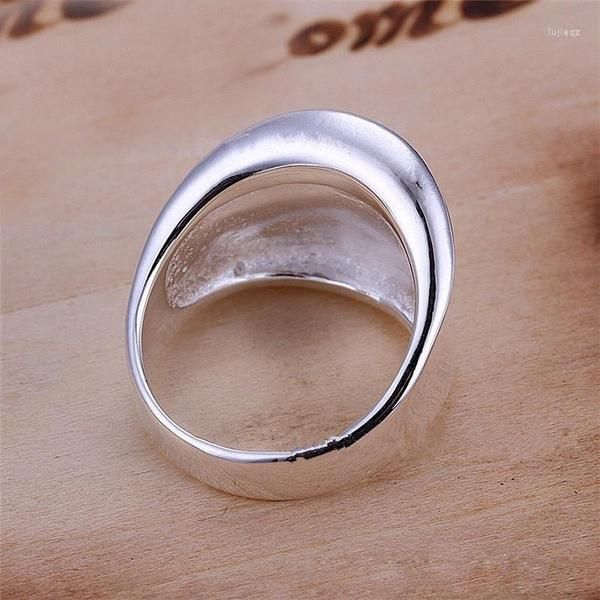 Cluster Ringe Mode Silber Farbe Legierung Unregelmäßig Für Frauen Männer Einfache Persönlichkeit Daumen Party Täglichen Tragen Schmuck