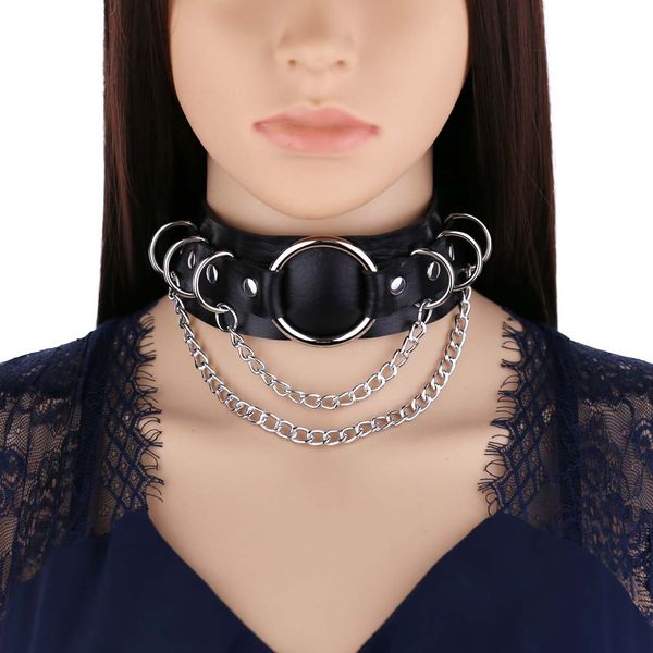 Accessori per costumi Gotico Punk Catena Girocollo Collana Collare per ragazze Goth Cool Neck Strap Accessori Cosplay