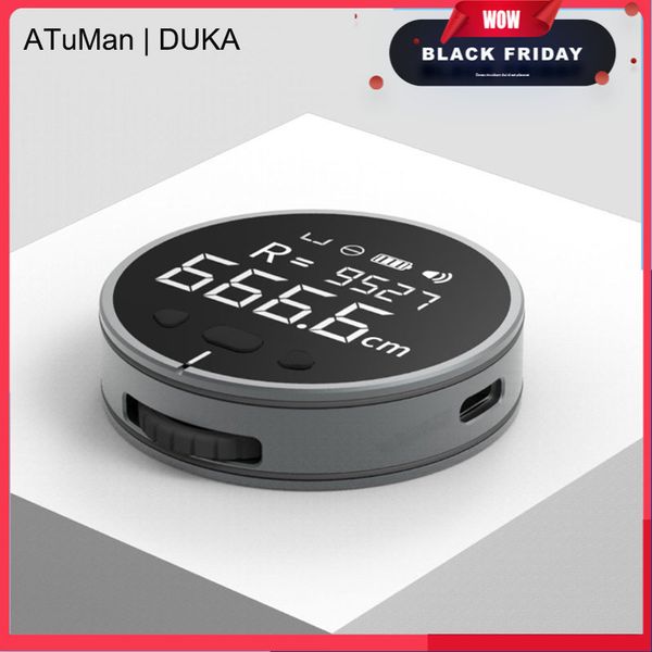 Fita métrica DUKA ATuMan Little Q Régua Elétrica Medidor de Distância HD Tela LCD Medir Ferramentas Recarregável 221128