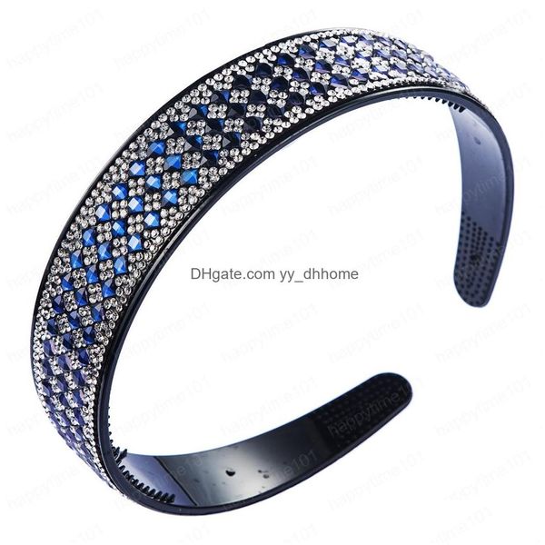 Fasce Estate Fascia per capelli con strass di lusso per ragazza Vintage Plastica Casual Antiscivolo Elegante Wedding Lady Drop Delivery Jewelry Hairje Dhr0B