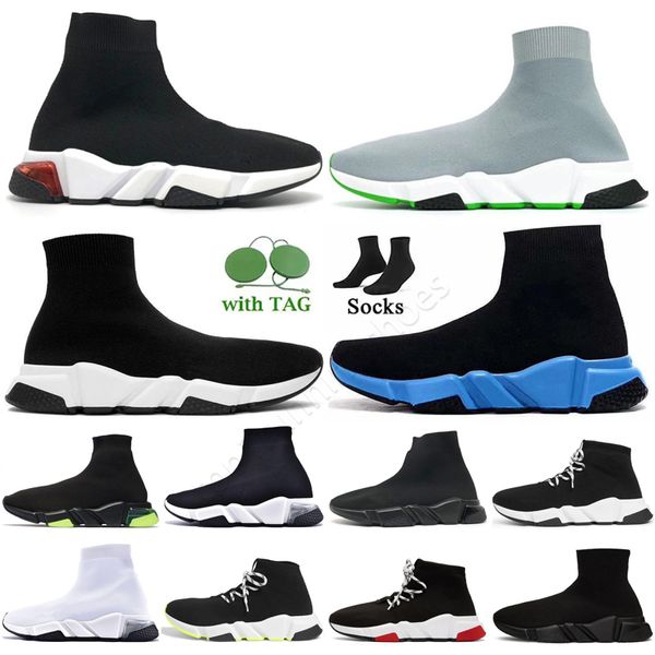 2022 Designer Paris Sok Shoes Casual Men Women Original Origin-On Black White Red Green Trainer Sports Sneakers Boots Walking Outdoor Sneaker